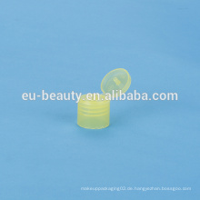 Transparente gelbe Flip Top Cap 18mm